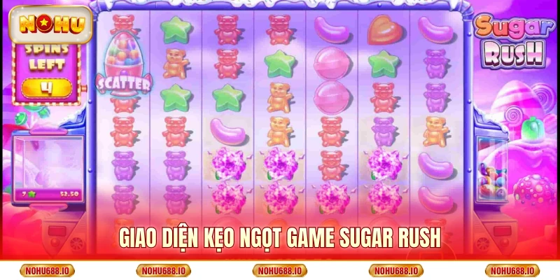 Giao diện kẹo ngọt game Sugar Rush